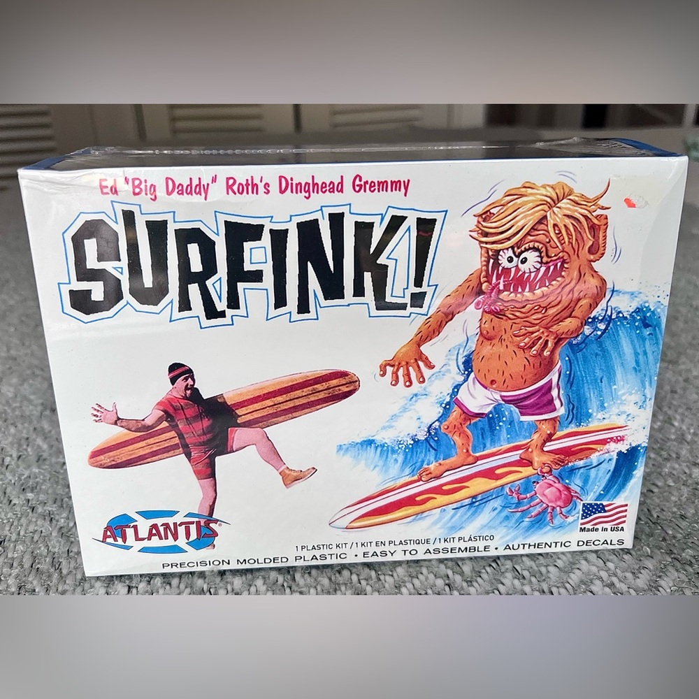 Unopened Surfink model of Ed “Big Daddy” Roth’s Dinghead Gremmy. 7 inches tall. - Picture 7 of 8